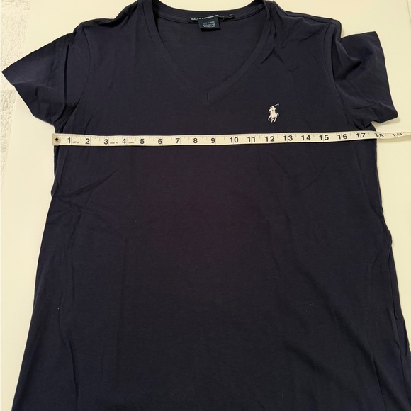 Ralph Lauren Sport Navy V-Neck Tee - Picture 3 of 4
